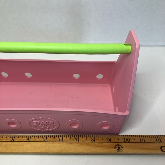 Green Toys Recycled Pink Toy Box Caddy No Accessories Tools Not Included - Picture 6 of 6